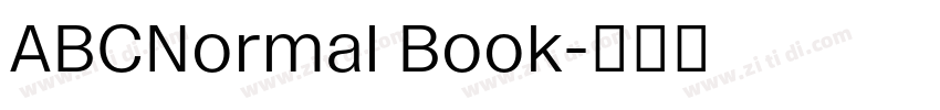 ABCNormal Book字体转换 ABCNormal Book字体转换
